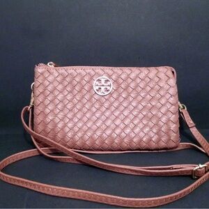 Ultra Modern Tory Burch Houlder Handbag Design 9"x 6" Authentic Leather